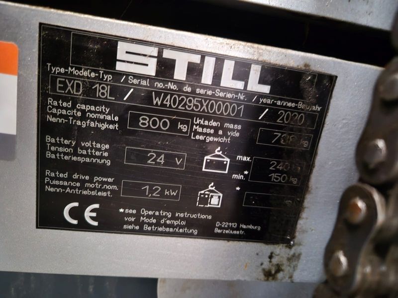 Použit&aacute; manipulačn&aacute; technika Still EXD 18 L Lithium &mdash; Booster Lift