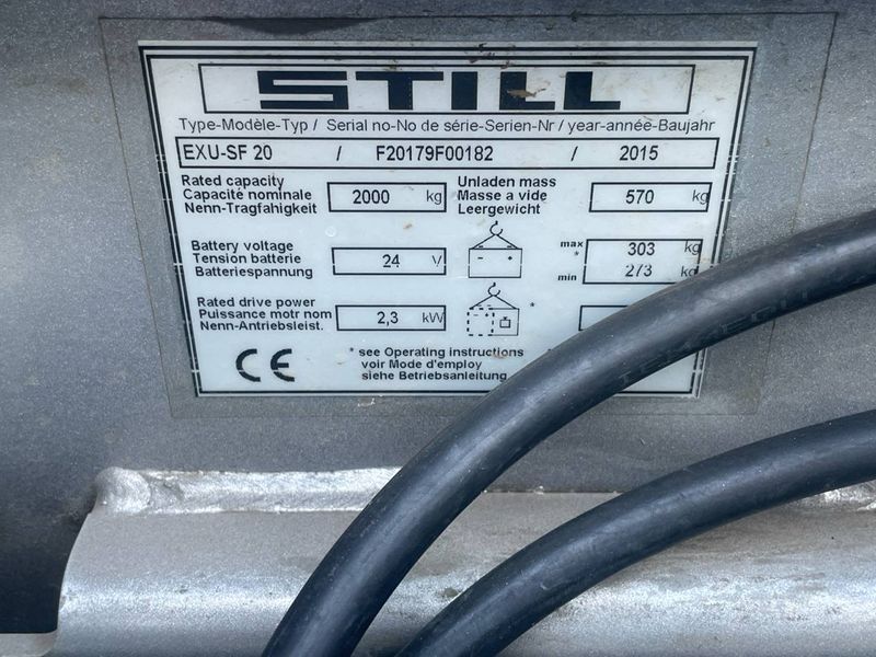 Used material handling equipment Still EXU SF-20 &mdash; Booster Lift