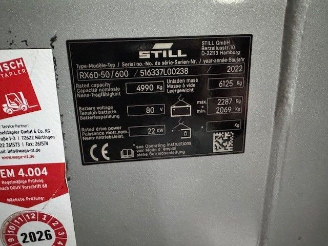 Použit&aacute; manipulačn&aacute; technika Still RX60-50/600 &mdash; Booster Lift