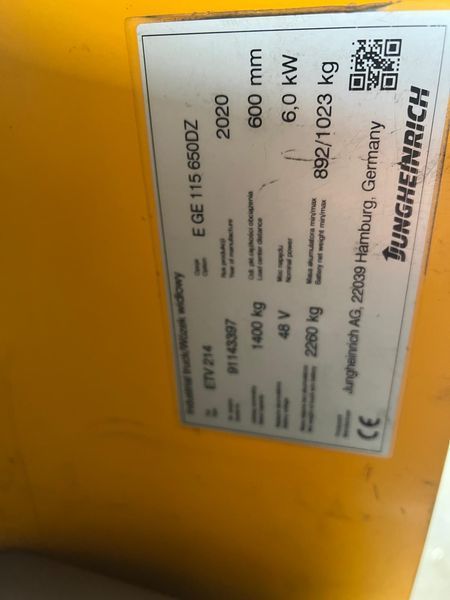 Použit&aacute; manipulačn&aacute; technika Jungheinrich ETV 214 Li-ion &mdash; Booster Lift