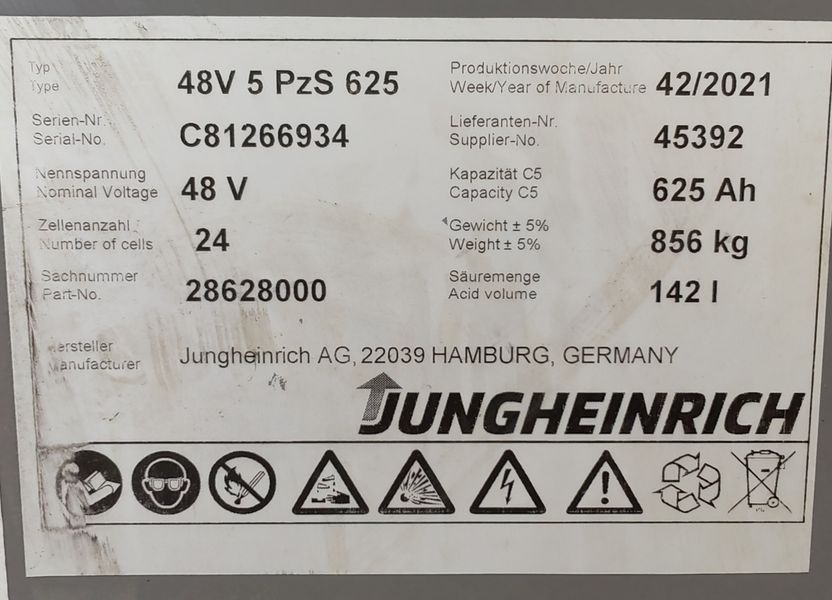 Used material handling equipment Jungheinrich EFG216k /2021y/ 4560mh RES MA &mdash; Booster Lift