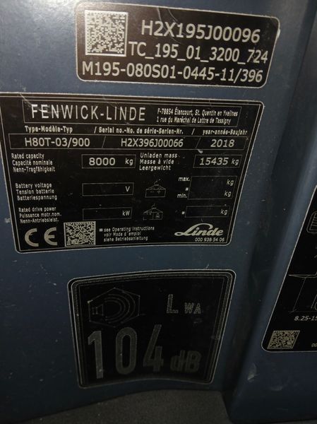 Použit&aacute; manipulačn&aacute; technika Linde H80T/900 &mdash; Booster Lift