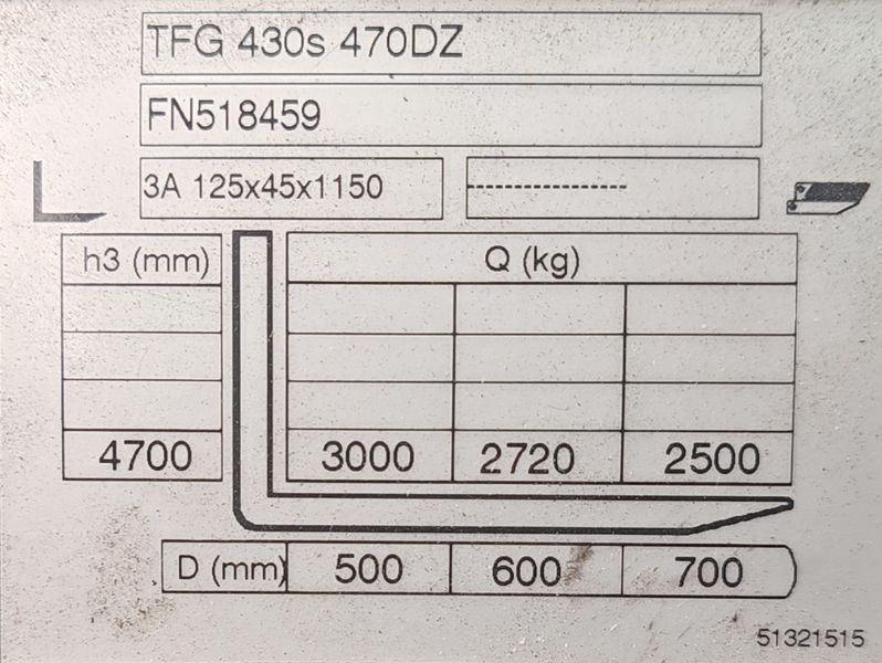 Použit&aacute; manipulačn&aacute; technika Jungheinrich TFG 430s 4.7m/ 3t /4 ventil &mdash; Booster Lift