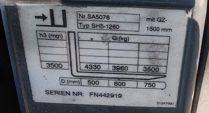 Použit&aacute; manipulačn&aacute; technika Jungheinrich TFG 545s 4.5t/ 1925mh &mdash; Booster Lift