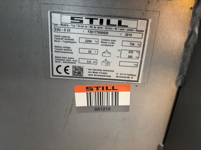 Used material handling equipment Still EXU-S22 &mdash; Booster Lift