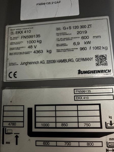 Použit&aacute; manipulačn&aacute; technika Jungheinrich EKX 410 &mdash; Booster Lift