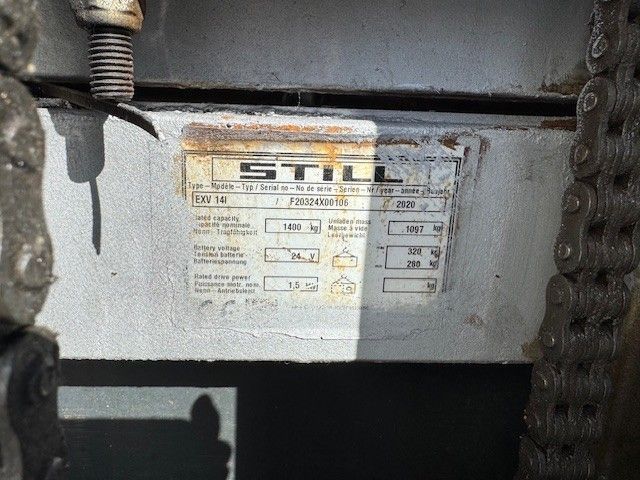Used material handling equipment Still EXV14I Initalhub Triplex &mdash; Booster Lift