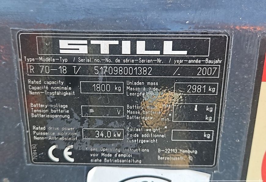 Použit&aacute; manipulačn&aacute; technika Still R70-18T &mdash; Booster Lift