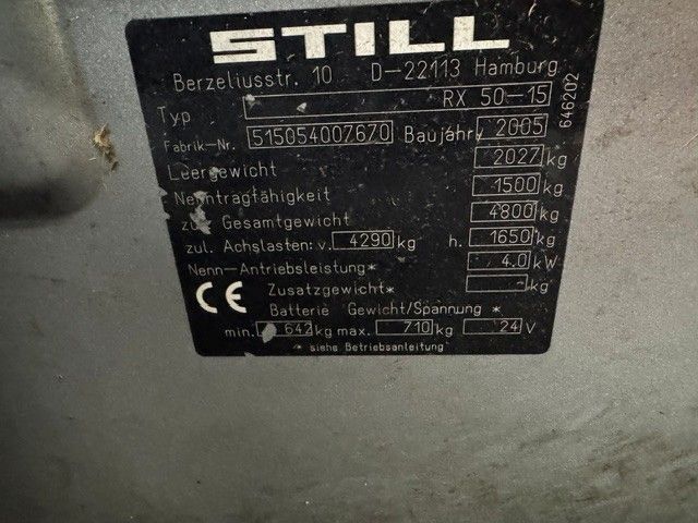 Used material handling equipment Still RX50-15 &mdash; Booster Lift