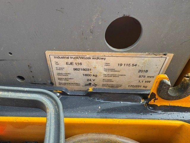 Used material handling equipment Jungheinrich EJE 116 &mdash; Booster Lift
