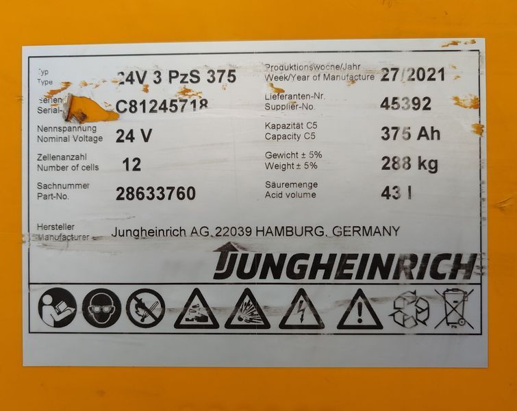 Použit&aacute; manipulačn&aacute; technika Jungheinrich ERE 225 2021y/ 1836mh &mdash; Booster Lift