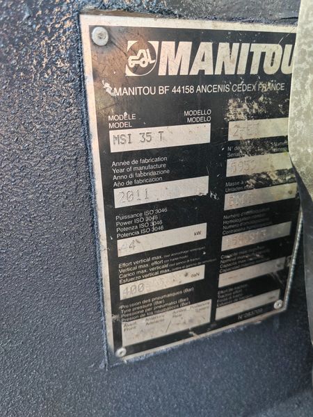 Použit&aacute; manipulačn&aacute; technika Manitou MSI 35 new tires &mdash; Booster Lift