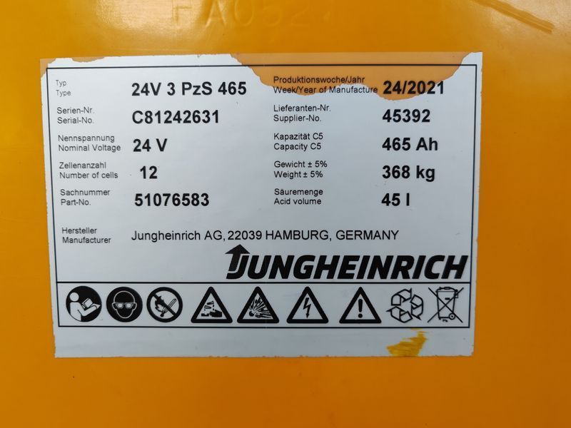 Použit&aacute; manipulačn&aacute; technika Jungheinrich ERE 225 2021y/ 2816mh &mdash; Booster Lift