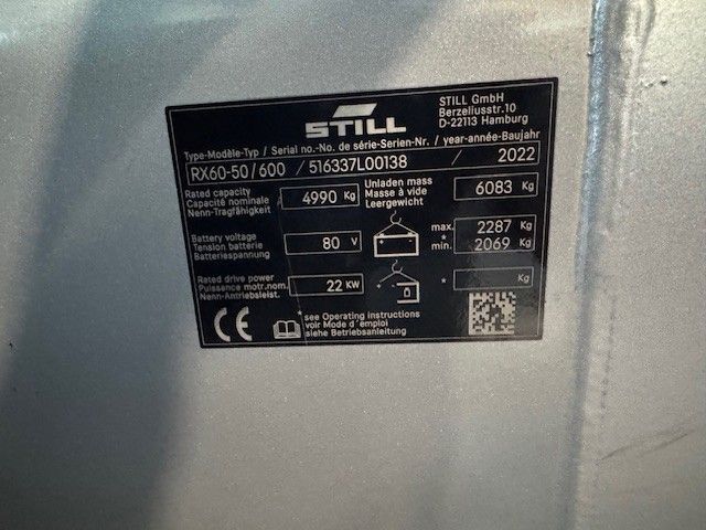 Použit&aacute; manipulačn&aacute; technika Still RX60-50/600 &mdash; Booster Lift